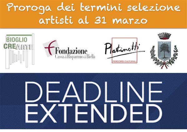 Proroga termini presentazione domande ammissione progetto Crearte